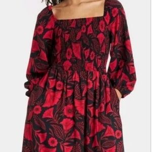 Latino Heritage Month Women’s Long Sleeve Smocked Midi Dress – Size XXL